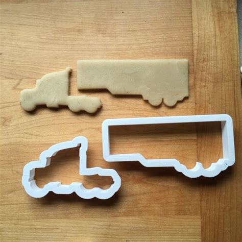 Semi Truck Cookie Cutter Multi Size Etsy