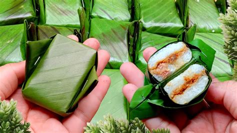 KALAU PUNYA BERAS KETAN DAN DAUN PISANG BUAT KUE TRADISIONAL INI ENAK