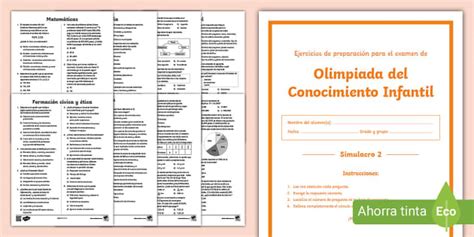 Olimpiada Del Conocimiento Examen Para Practicar 2