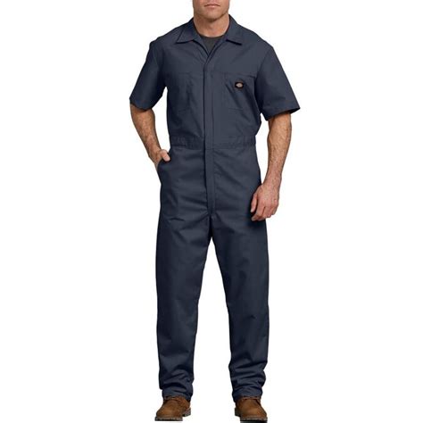 Dickies X Large Mens Black Short Sleeved Coveralls In The Coveralls