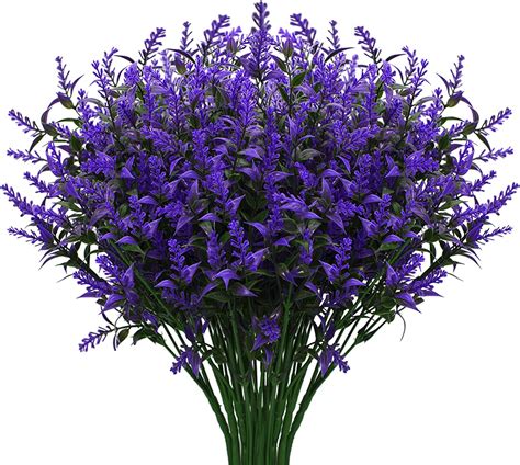 Buy Ud Bundles Artificial Lavender Fake Flowers Outdoor Uv Resistant