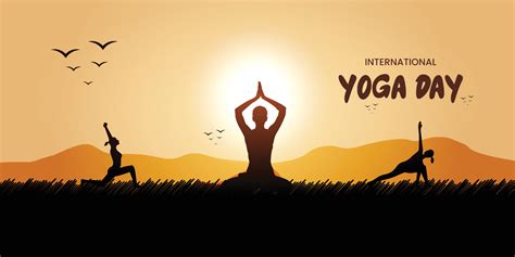 Yoga Day Banner Design Vector File 23221657 Vector Art At Vecteezy