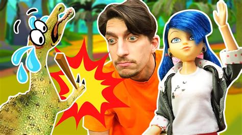 Динозавры заболели! Кукла Леди Баг помогает лечить игрушки! Видео про ...