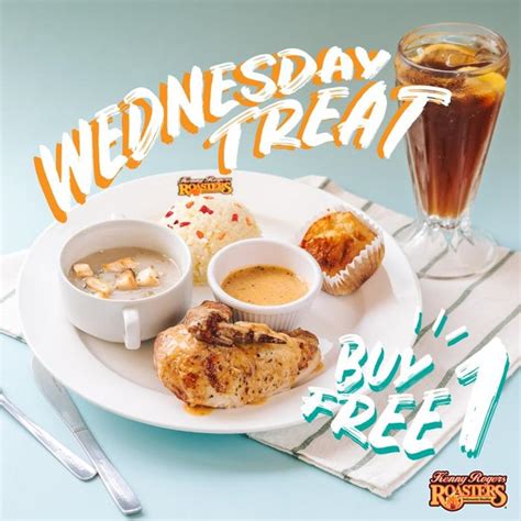 Kenny Rogers ROASTERS Wednesday Treat Buy 1 FREE 1 Salted Egg Chicken