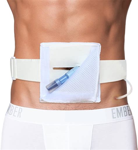 Breathable G Tube Holder Pd Belt With Mesh Square Pouch Peritoneal Dialysis