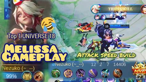 Melissa Gameplay Top 1 UNIVERSE 18 YouTube