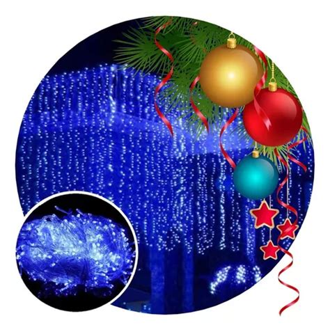 Cortina Led Luzes Faixas X Metros Cores V Luz De Natal