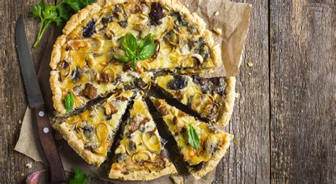 Quiche Met Prei En Champignons Vegetarisch Diner Eieiei