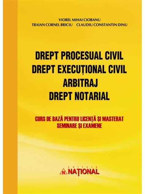 Drept Procesual Civil Drept Executional Civil Arbitraj Drept