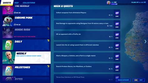 Fortnite Chapter 3 Season 4 Comment Terminer Les Quêtes De La Semaine