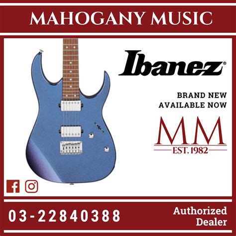 Ibanez Gio Grg121sp Electric Guitar Blue Metal Chameleon Mahogany Music