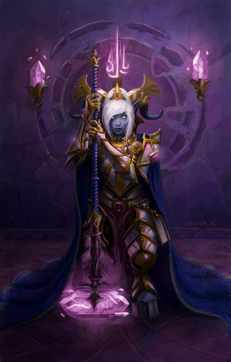 Yrel Major Npc Female Draenei Paladin 3d Fantasy Fantasy Races