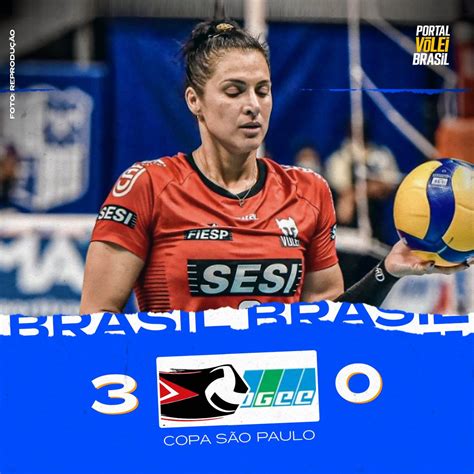 Portal Vôlei Brasil 🏐🇧🇷 On Twitter Fim De Jogo 🏐 ⚫️ Sesi Bauru 3x0