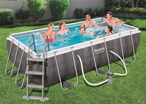 Alberca Bestway Rectangular Piscina Familiar Premium Nuevo Meses Sin