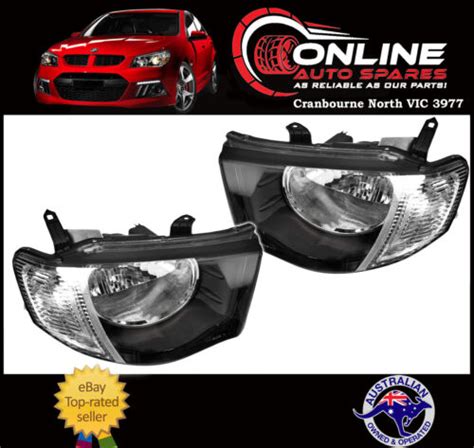 Headlight Pair LH RH Fit Mitsubishi Triton Ute MN 2009 2015 GL GLX Head