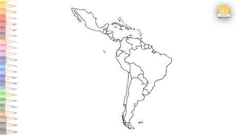 Hispanic Countries Blank Map