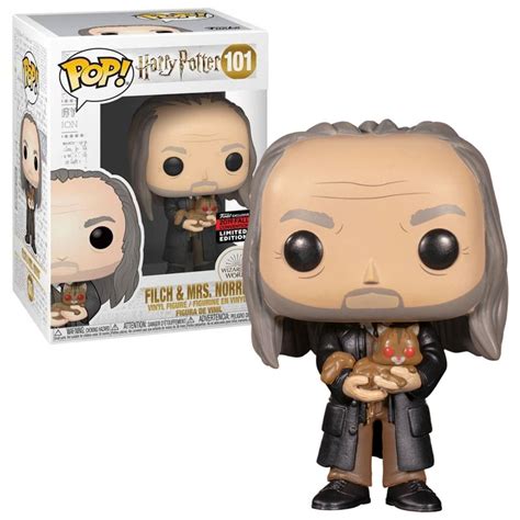 Pop Harry Potter Filch Mrs Norris Fall Convention