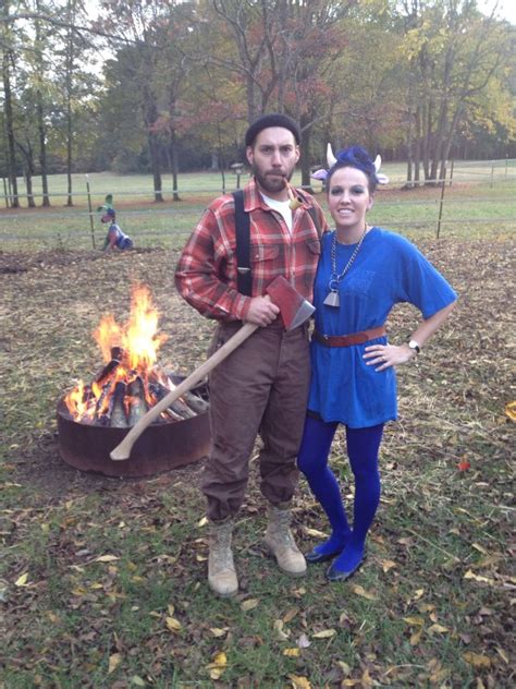 Paul Bunyan And Babe The Blue Ox Costume Cool Halloween Costumes