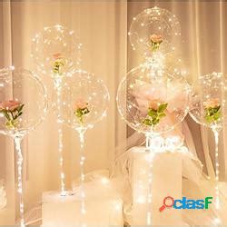 Palloncino Led Con Supporto A Colonna Palloncini Luminosi Trasparenti