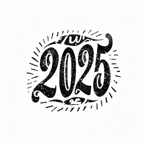 Typography Logo Saying 2025 Font Logo Groovy Font Vintage Ad Font