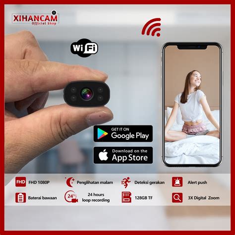 Jual Spy Camera Mini Wifi Baterai Internal Fhd 2mp Kamera Cctv Mini Tersembunyi Tanpa Kabel