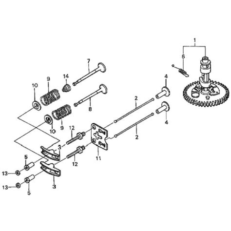 Camshaft For Honda Hrh K Qxeh Lawn Mower L S Engineers