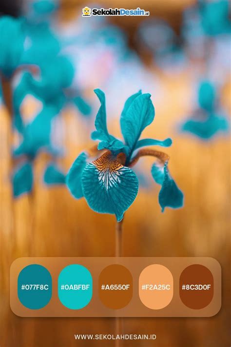 Color Inspiration Teal And Brown Color Palette With Hex Desain