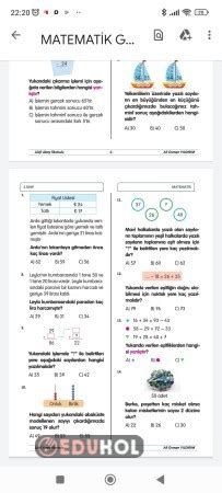 Matematik Genel Tekrar 4 Eduhol Etkinlik İndir Oyun Oyna Test Çöz