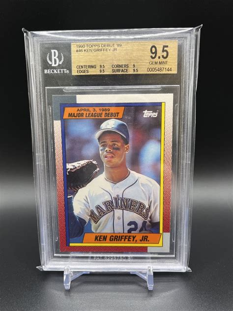 1990 Topps Major League Debut 1989 Ken Griffey Jr BGS 9 5 Seattle