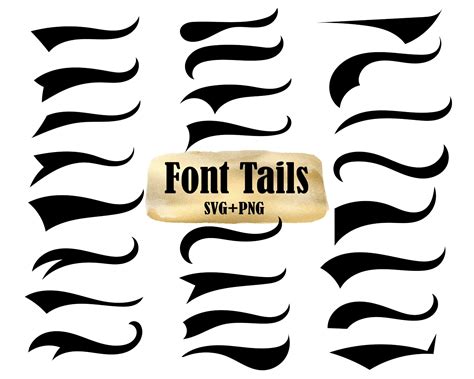 Font Tails Svg Text Tails Svg Text Swashes Svg Font Swash Etsy | The ...