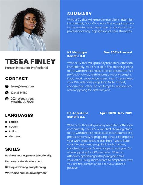 Corporate Resume Templates Renderforest