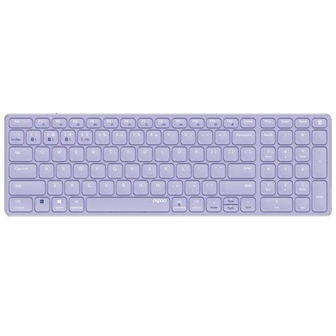 Teclado Rapoo E M Multi Mode Wireless Ultra Slim Pt Roxo