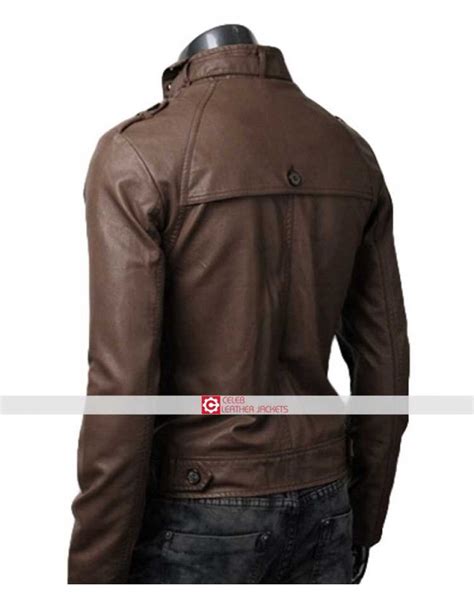 Slim Fit Button Pocket Light Brown Jacket