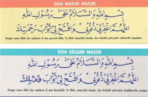 Contoh Bacaan Doa Keluar Masjid