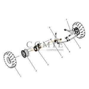 China 331409549 Front Axle Assembly XCMG Mining Truck Spare Parts