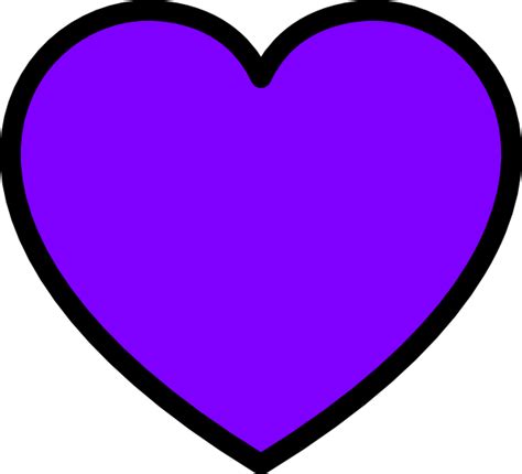 Purple Heart Clip Art At Clker Vector Clip Art Online Royalty