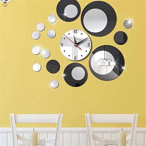 Wholesale Modern Luxury Cheap 3d Wall Clock Sticker Frameless