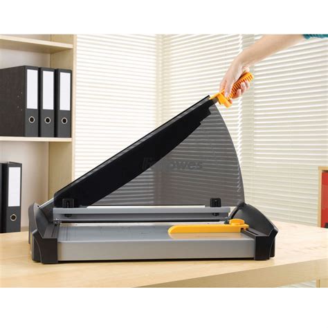 Fellowes Guillotine Countertop Paper Cutters Premium 18 In Cutting Lg 40 Sheet Capacity