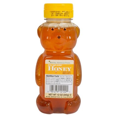 Natural American 12 Oz Honey Bears 12case