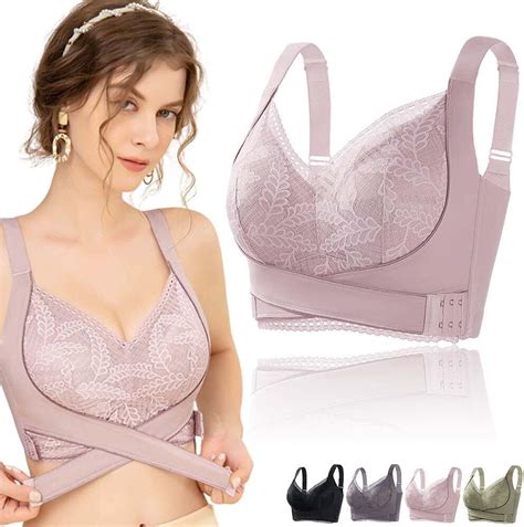 Kendally Bra Wireless Shaping Comfy Corset Bra Front Cross Side Buckle