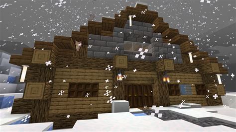 Snow Cabin Minecraft Cabin Photos Collections