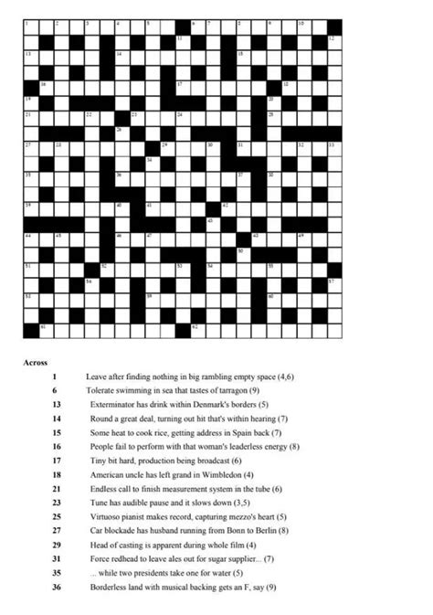 Top crossword compiler designs 'world's hardest ever' - can you solve ...