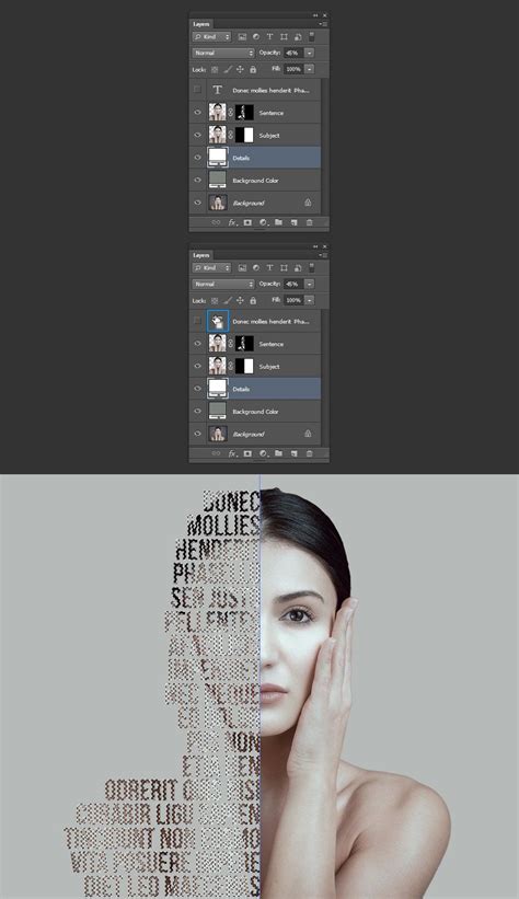 How To Make A Text Portrait In Photoshop Medialoot Text Portrait