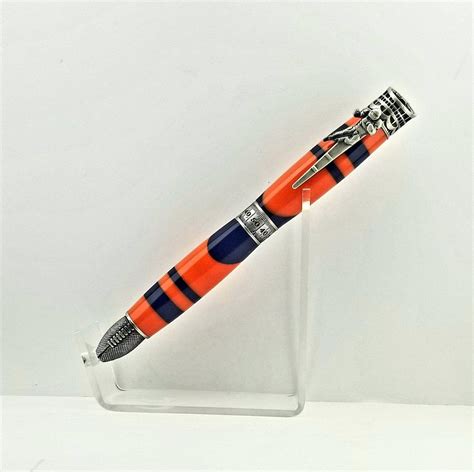 Handmade Denver Broncos Inspired Refillable Ballpoint Twist Pen Nfl