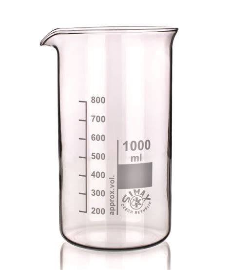 Beakers Ml High Form Boro With Division And Spout Pack Of