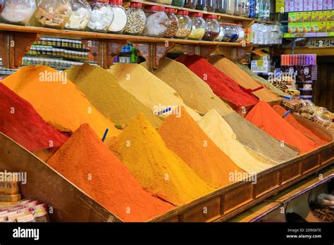 Spice Stall Marrakech Souk Morocco Stock Photo Alamy