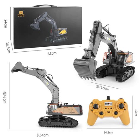 Excavadora Rc Huina Ghz Rtr Bateria Extra