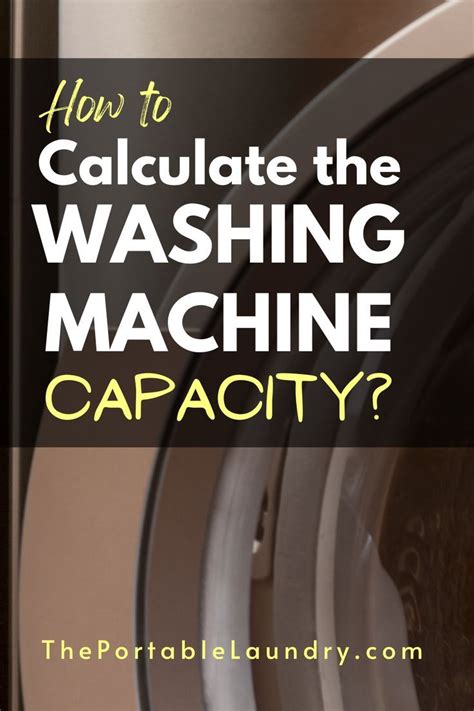 How To Calculate Washing Machine Capacity With Formula Artofit