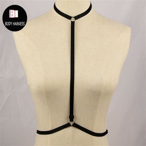 Bondage Crop Top Cage Harness Bra Elastic Body Harness Bra Color Photos Sexy Dress Lingerie Goth