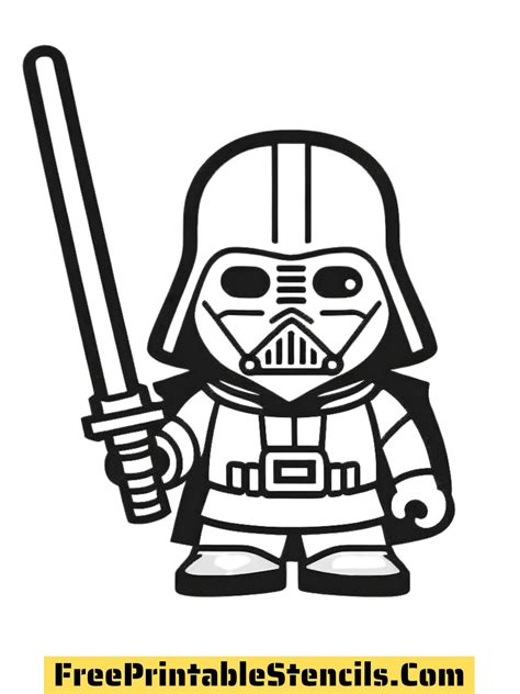 Free Printable Darth Vader Stencils Templates And Silhouettes Free